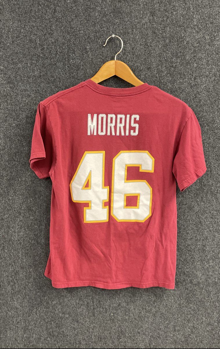 NFL Team Apparel Men's Burgundy Washington Redskins Alfred Morris 46 Tee Sz M