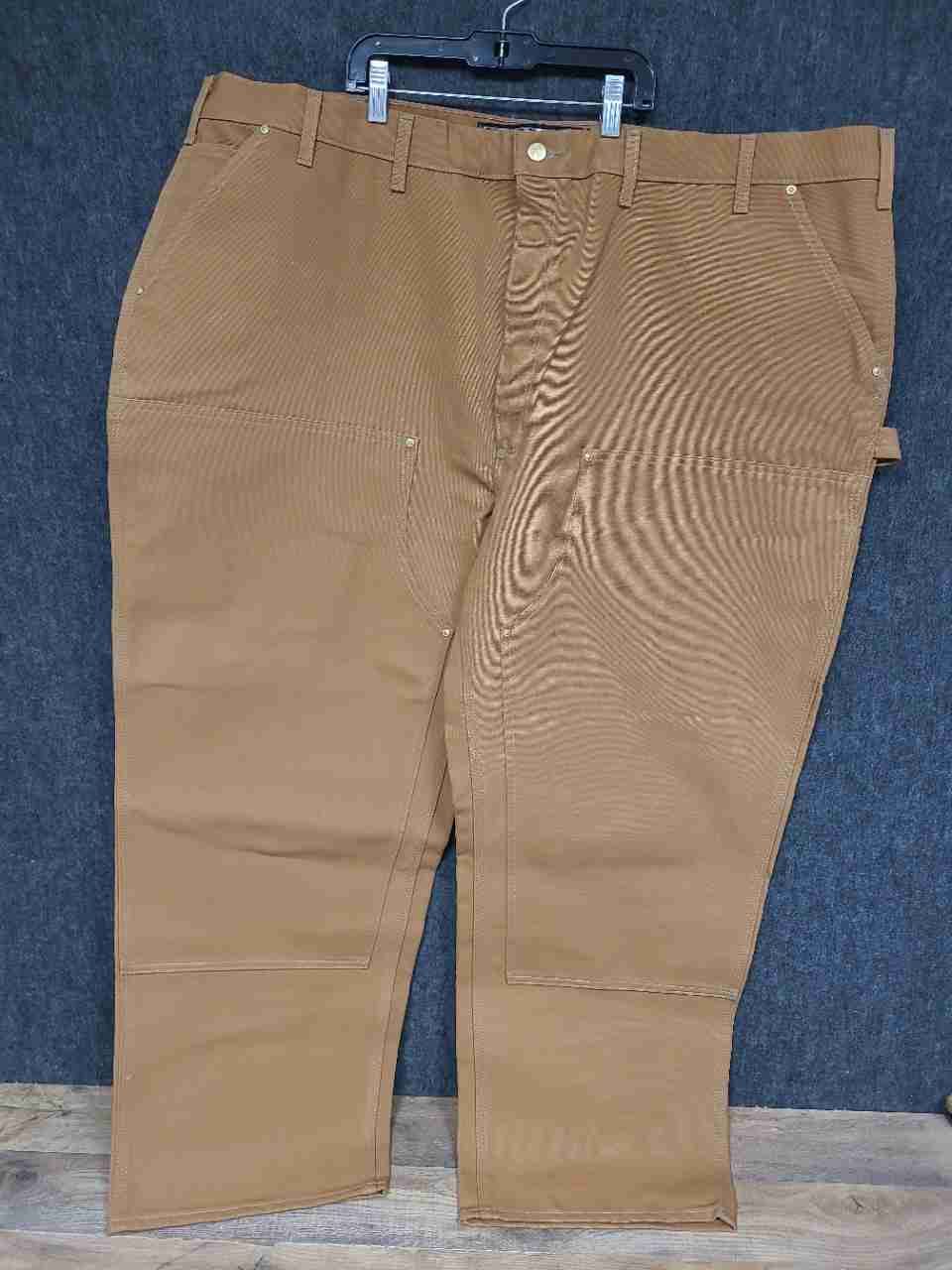 Carhartt Men's Brown B01-M Loose Fit Double Front Duck Work Pants NWT Sz 50x30