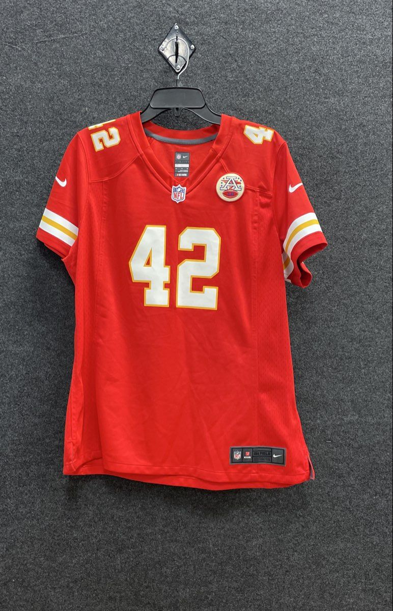 Nike Men's Kansas City Chiefs Greene #42 NFL Jersey Red AFL Patch Sz XL