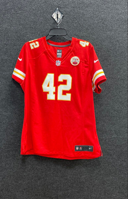 Nike Men's Kansas City Chiefs Greene #42 NFL Jersey Red AFL Patch Sz XL