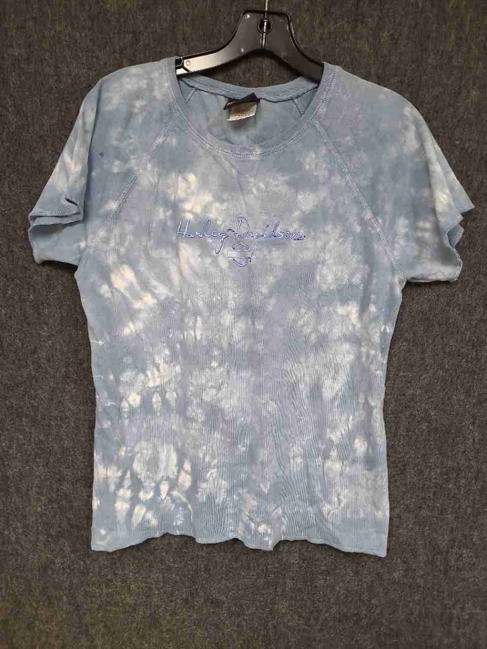 Vintage 2003 Harley-Davidson Orlando Florida Tie Dye Embroidered Shirt Sz L