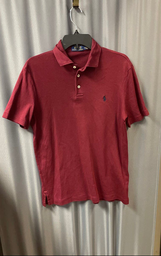 Polo Ralph Lauren Men's Burgundy Cotton Short Sleeve Golf Polo Shirt Sz M
