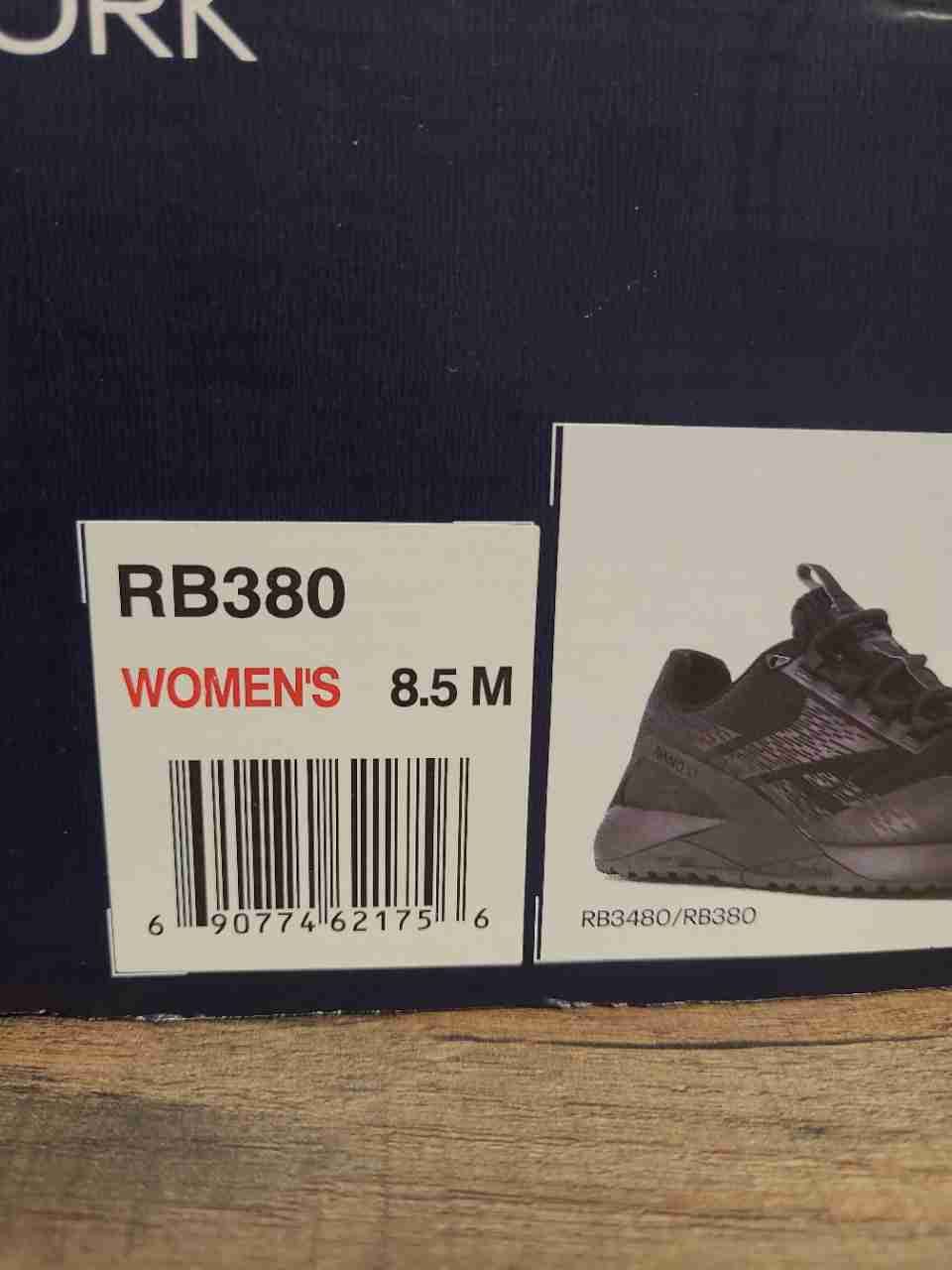 Reebok Nano X1 Adventure Work Steel Toe Black Women's Sneakers Size 8.5