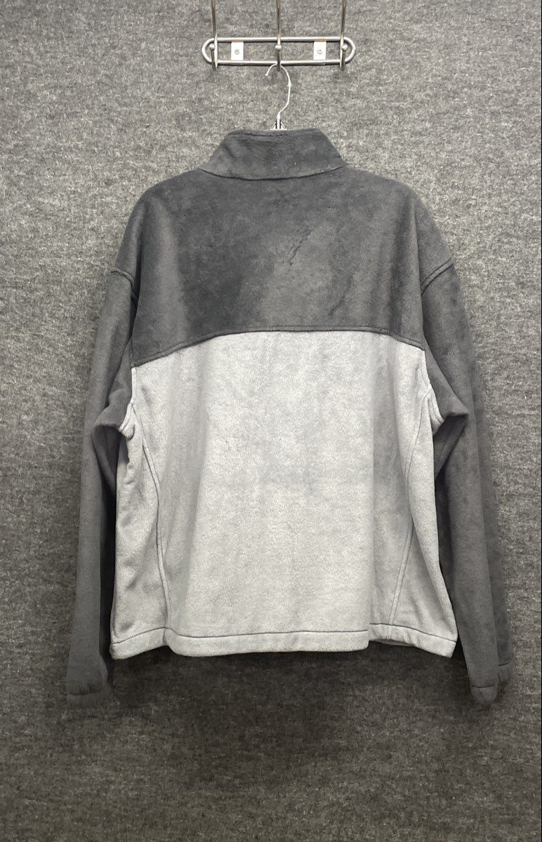 Columbia Men's Full Zip Fleece Jacket Gray Colorblock NWT Sz XXL