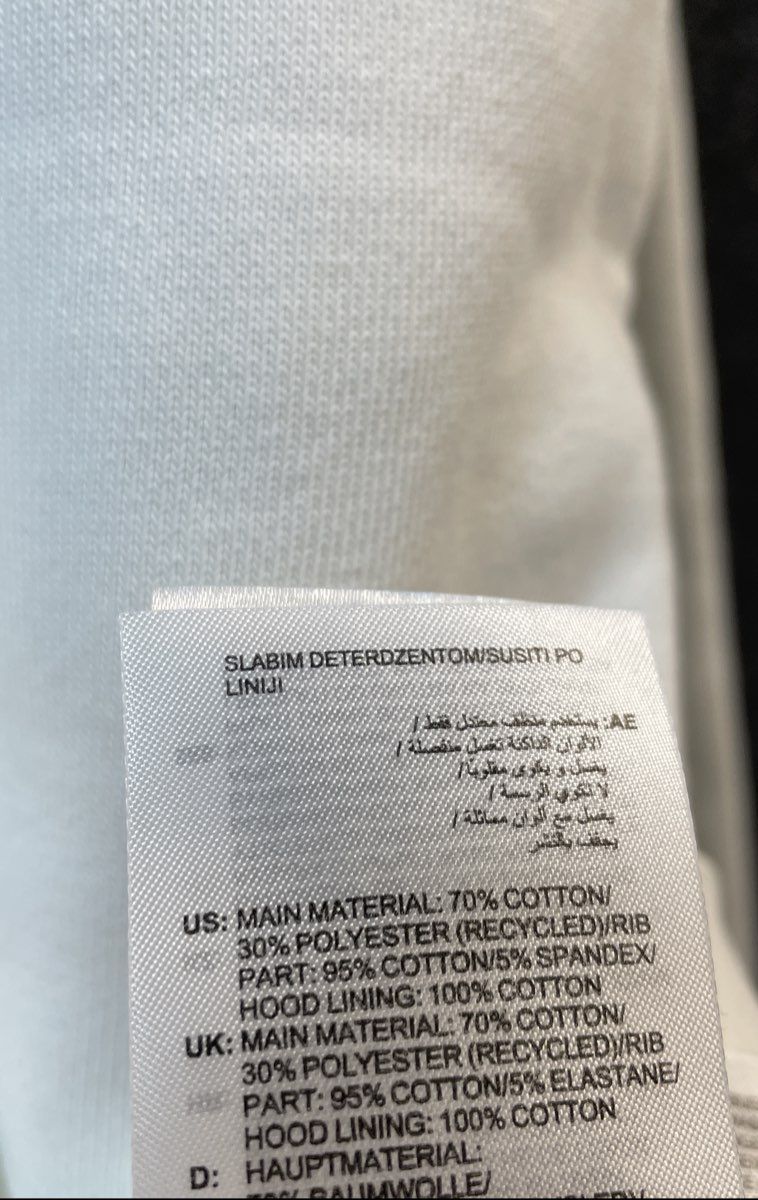 Adidas Men's Trefoil Logo Pullover Hoodie White Fleece Pocket Sz XL