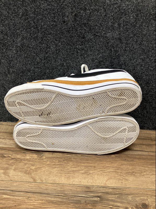 Nike Court Legacy Next Nature White Black Ochre Low Sneaker Men's Size 10.5