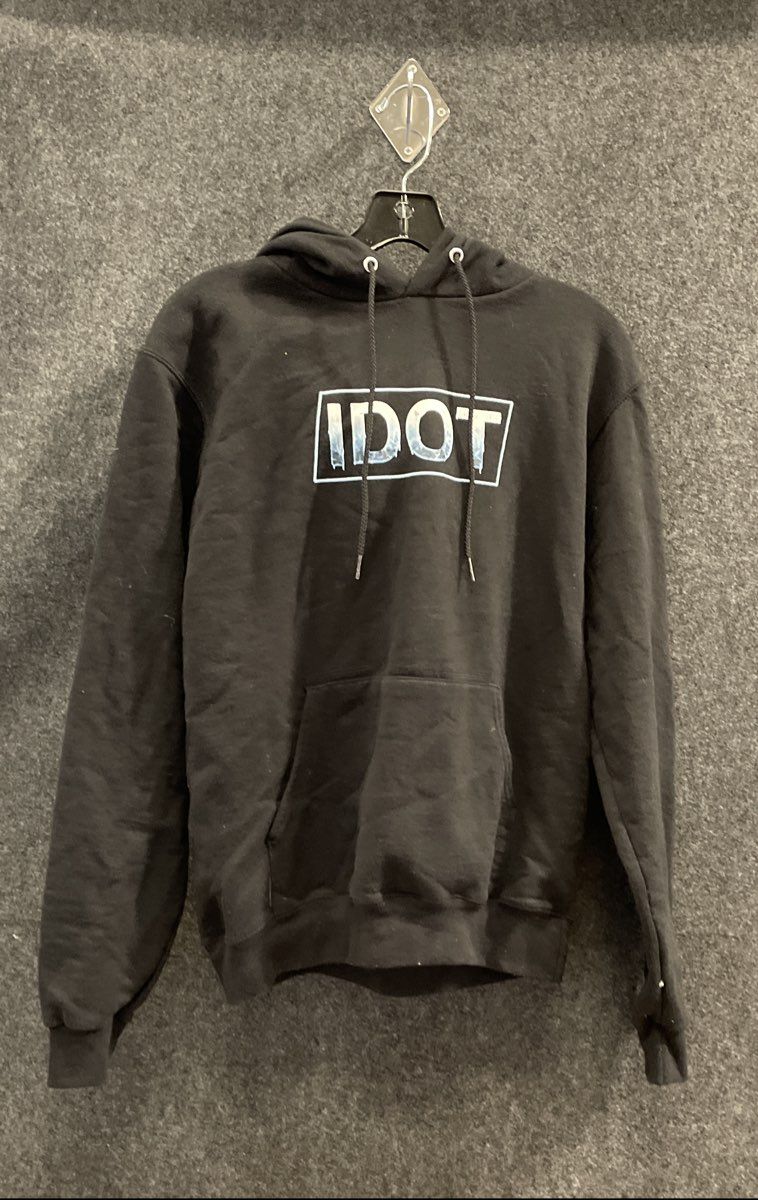 Champion Men's Black Hoodie Eco Authentic IDOT Graphic Pullover Sz S
