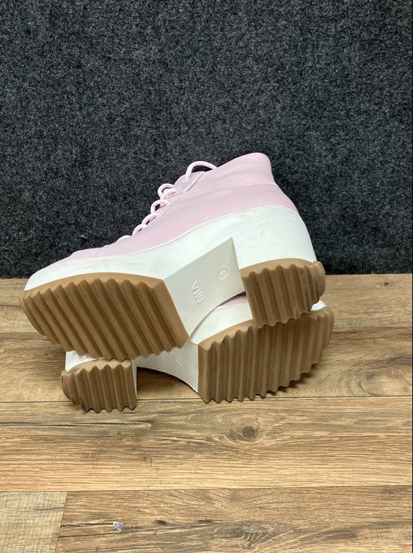 MIA Brittnee Pink Textile Platform Lace Up Ankle Boots Women's Size 8