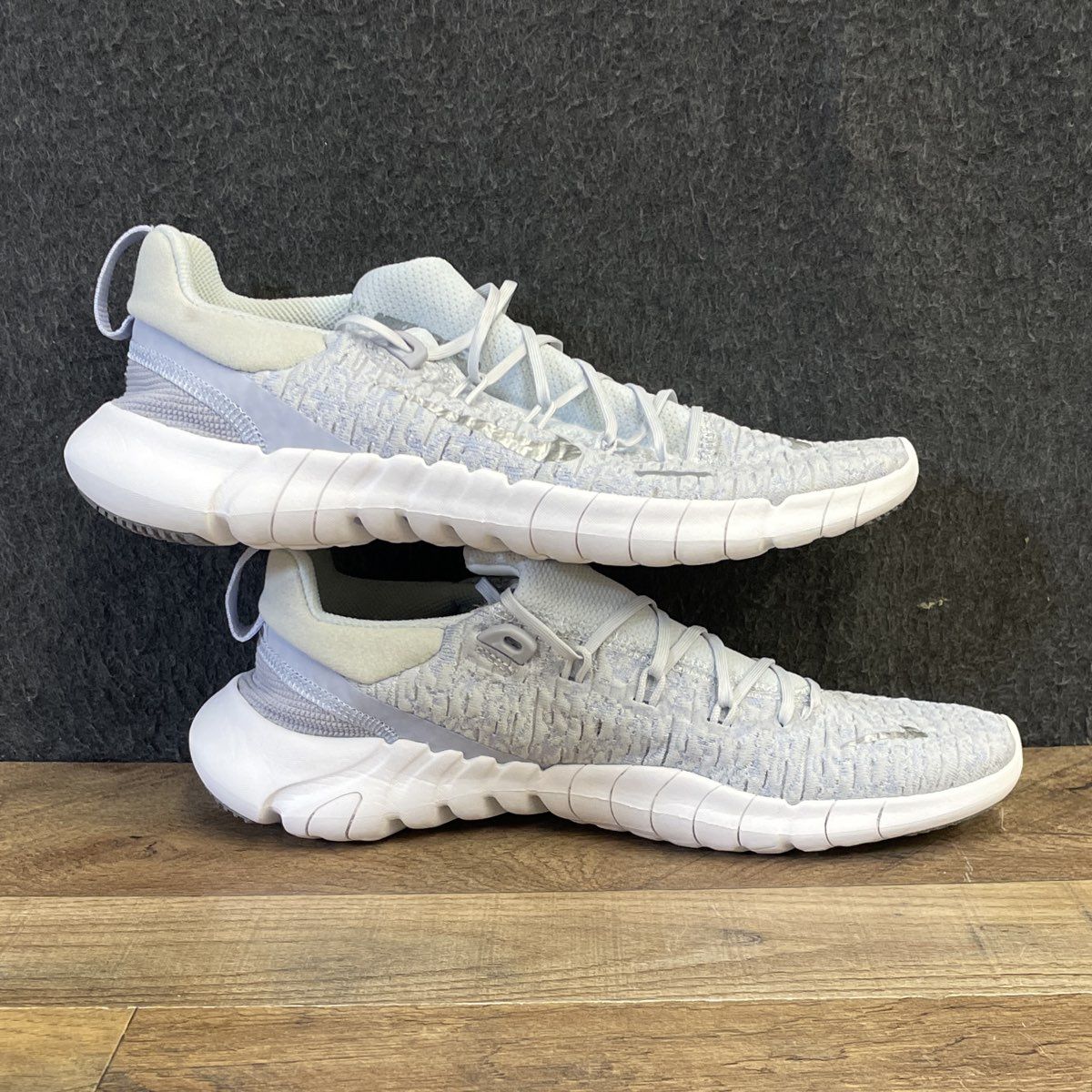 Nike Free Run 5.0 Next Nature Pure Platinum Wolf Grey Womens Size 9.5