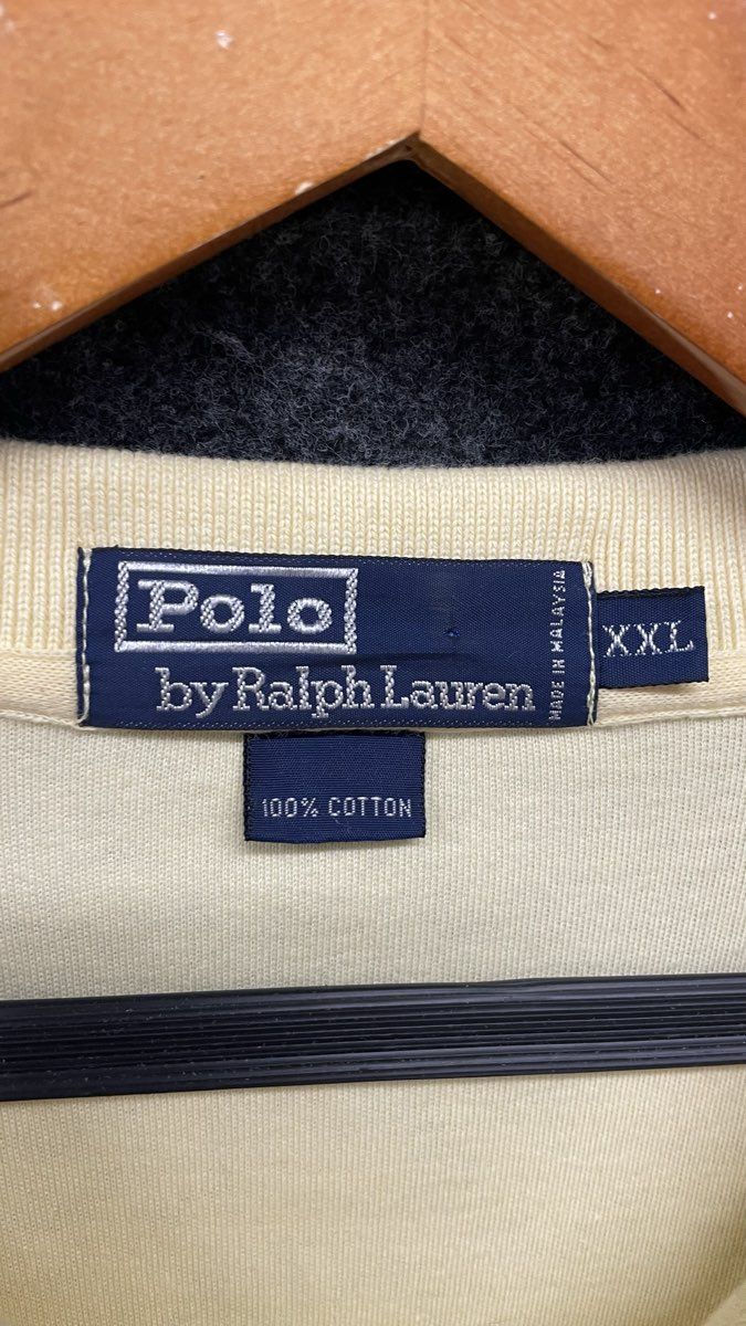 Polo Ralph Lauren Men's Polo Shirt Yellow Short Sleeve Vintage 90s Sz XXL