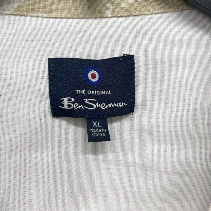 Ben Sherman NWT Floral Print Camp Collar Button Up Shirt Sz XL