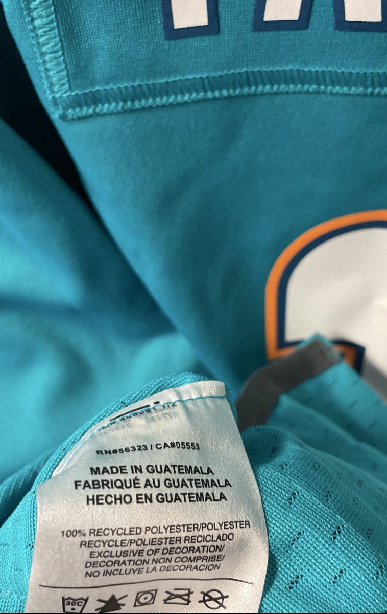 Nike Men's Miami Dolphins Ryan Tannehill #17 NFL Jersey Aqua Teal Size L