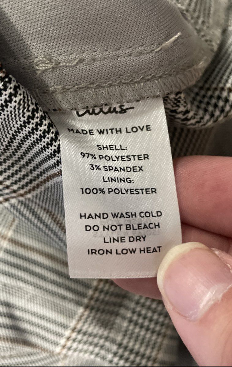 Lulu's Women's Grey Plaid Check Faux Wrap Mini Skort Sz S NWT