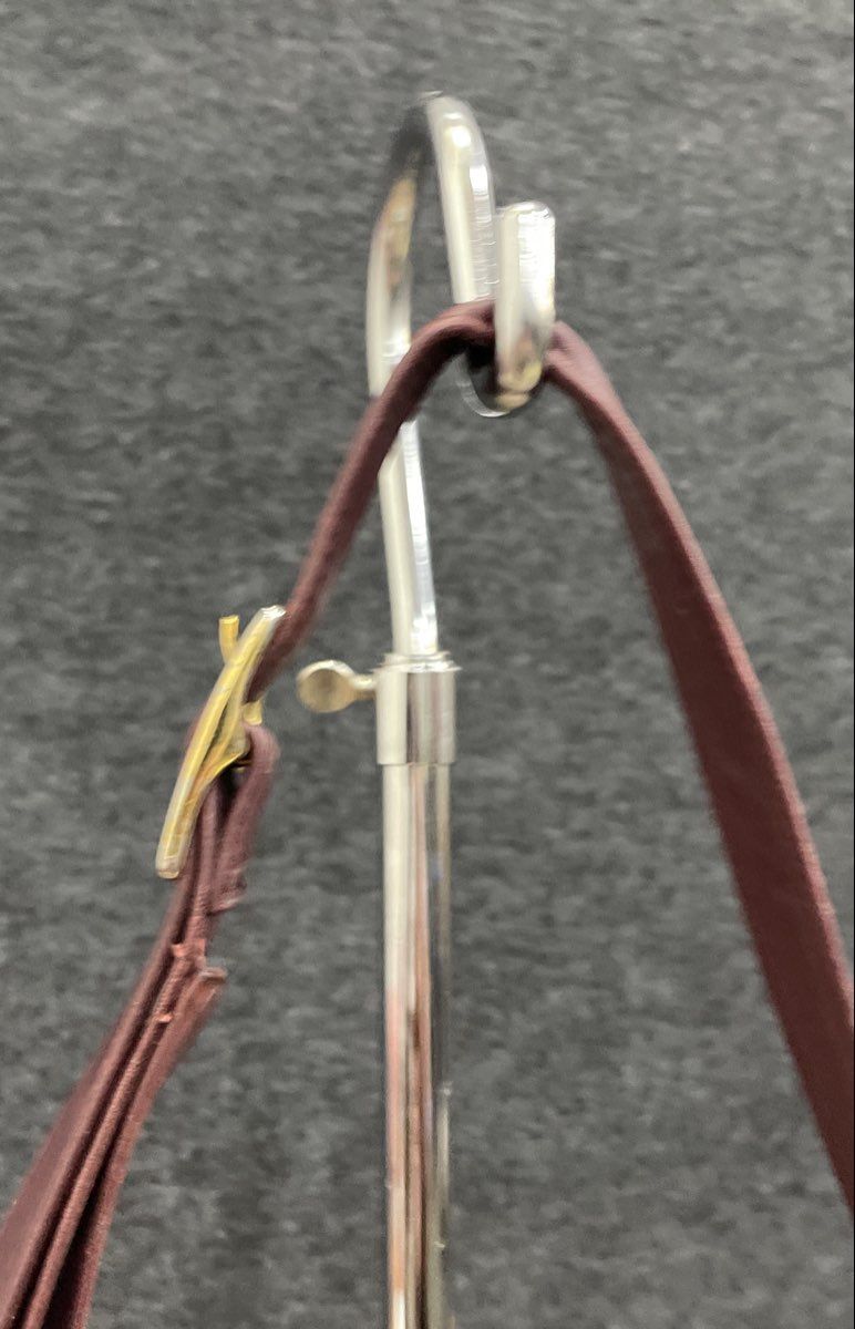 Vintage Etienne Aigner Burgundy Leather Baguette Shoulder Bag Gold Hardware