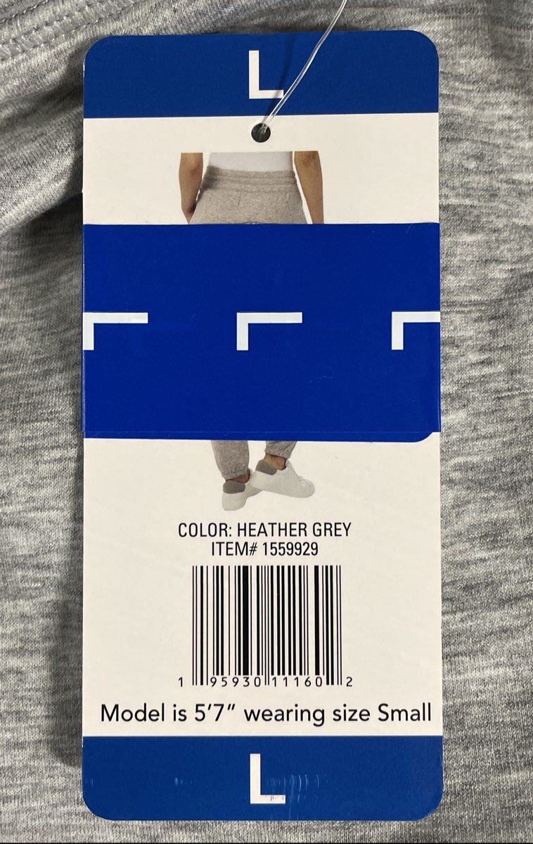 32 Degrees Cool Women's Heather Gray Jogger Sweatpants Pockets Size L NWT