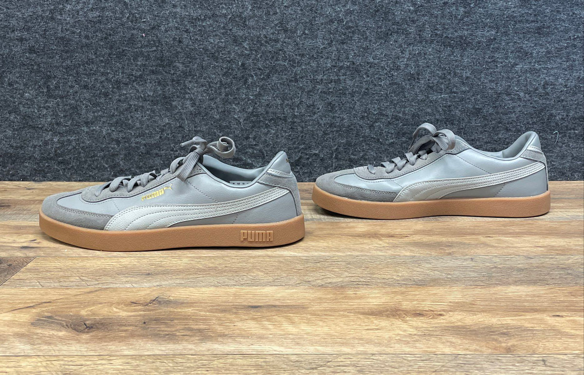 Puma Army Trainer Grey Gum Sole Leather Suede Sneakers Men's Size 10