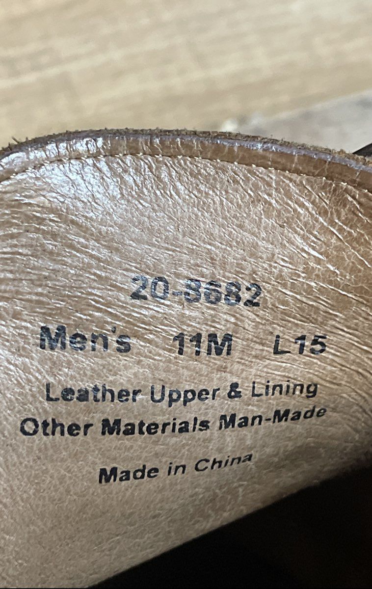 Johnston & Murphy Tan Leather Brogue Cap Toe Oxford Shoes Size 11M
