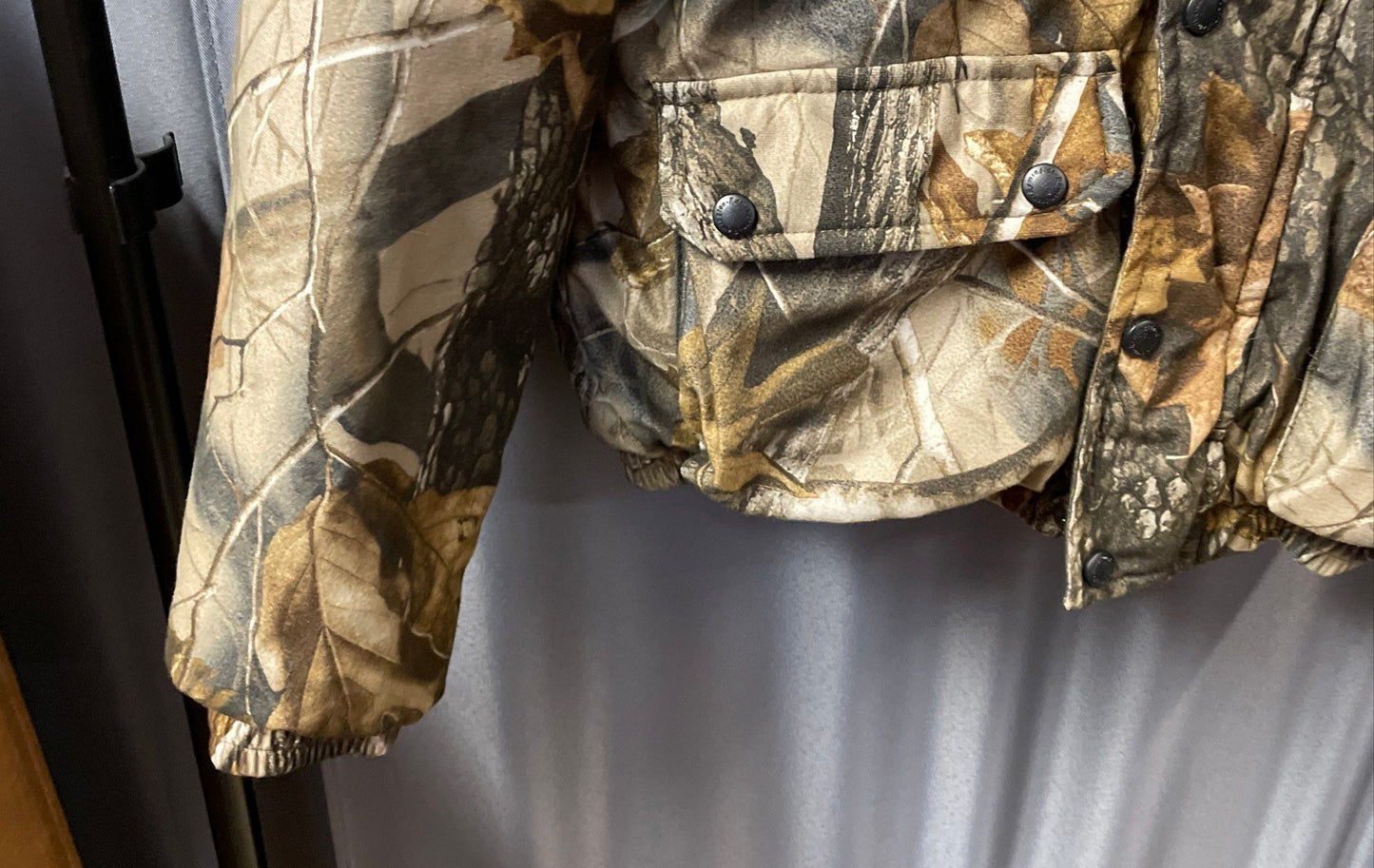 Remington Youth Reversible Camo Jacket Realtree Hardwoods Olive Green Sz 12/14