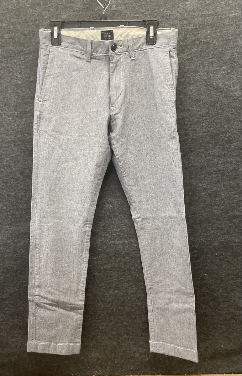 J.Crew Men's 484 Slim Fit Stretch Chino Pants Gray 28x30