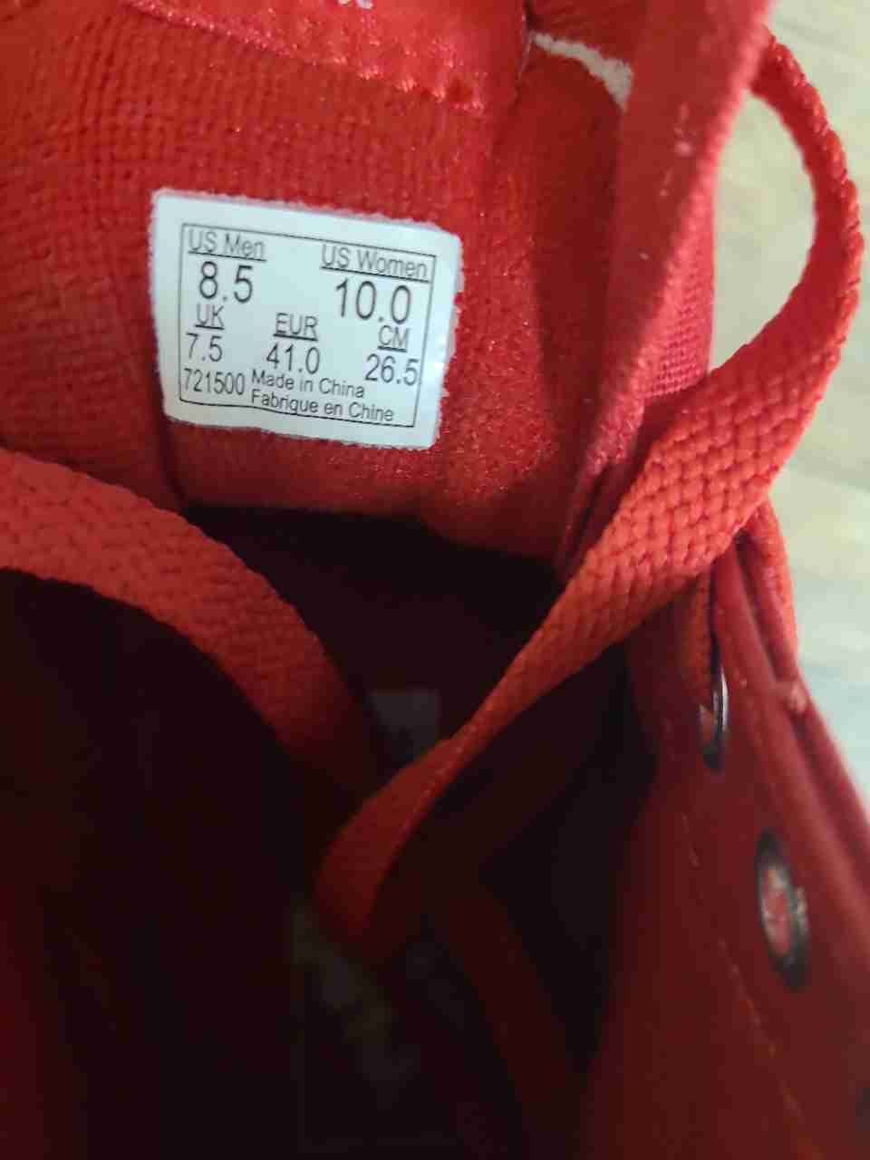 Vans Sk8-Hi Monochromatic Triple Red High Top Sneakers Men's 8.5 Women's 10