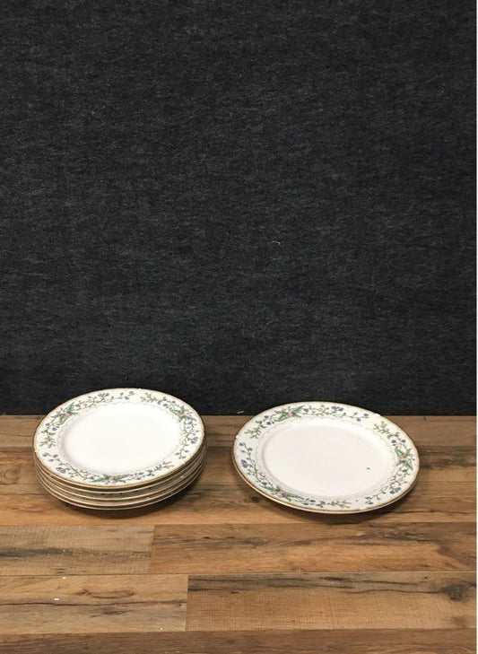 Lot of 5 Farberware Wellesley #486 Dinner Plates & 12" Serving Plate