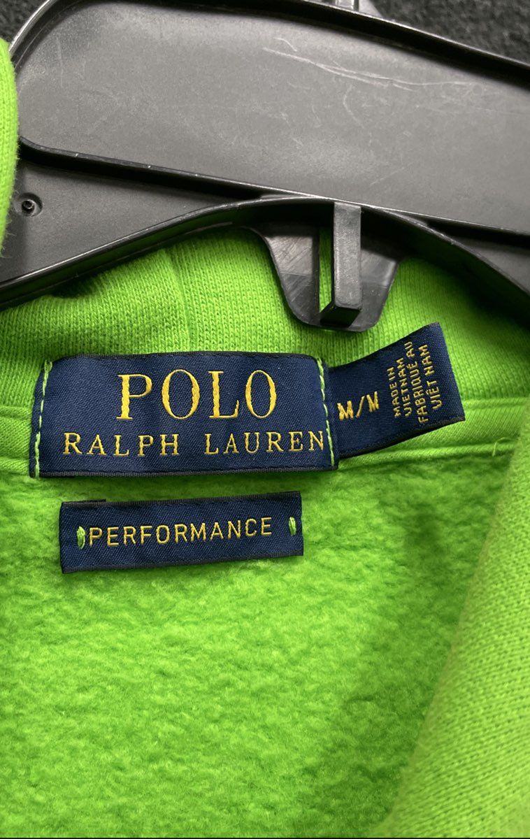 Polo Ralph Lauren Men's Performance Fleece Pullover Hoodie Lime Green Size M