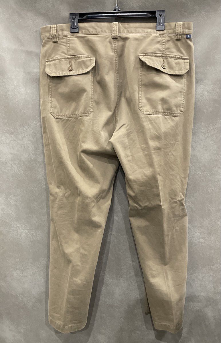 Dockers Men's Brown 100% Cotton Flap Pocket Chino Khaki Pants Size 38x30