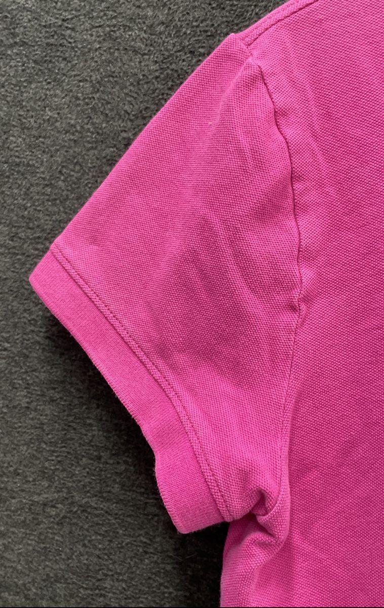 The North Face Women's Pink Pima Cotton Stretch Short Sleeve Polo Shirt Sz M