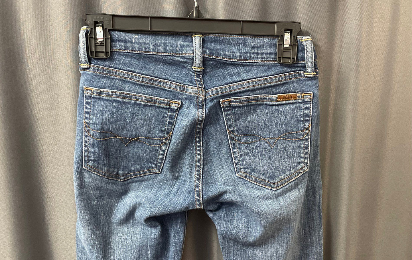 Polo Ralph Lauren Women's Tompkins Skinny Crop Jeans Blue Distressed Sz 26