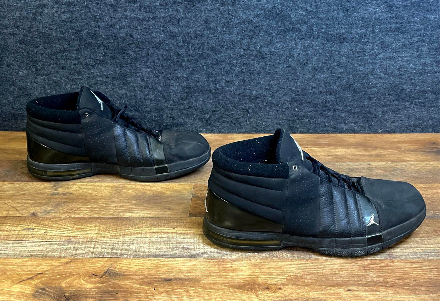 Nike Jordan Big Fund Black Metallic Silver Basketball Shoes Men's Size 14