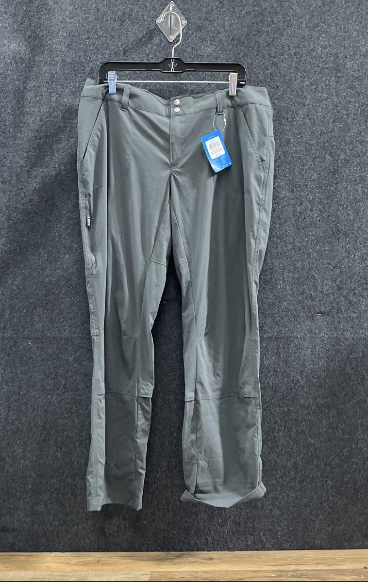 Columbia Women's Saturday Trail Straight Leg Pants Grey Active Fit Sz 16W NWT