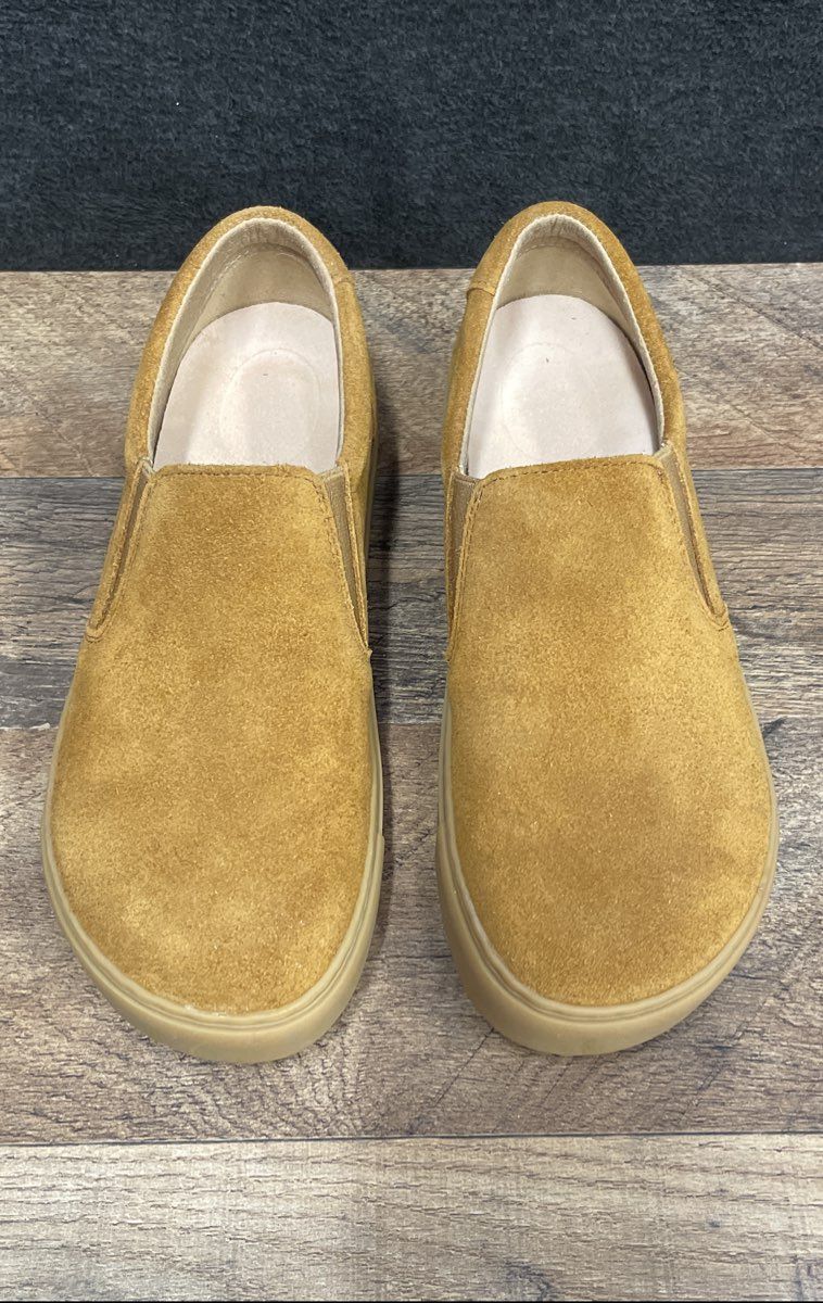 Birkenstock Oswego Mink Suede Slip-On Sneakers Women's Size 6 EU 37 Narrow