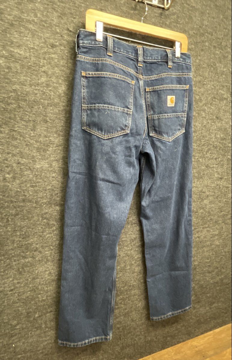 Carhartt Men's Relaxed Fit Blue Denim 5-Pocket Work Jeans Size 32x32