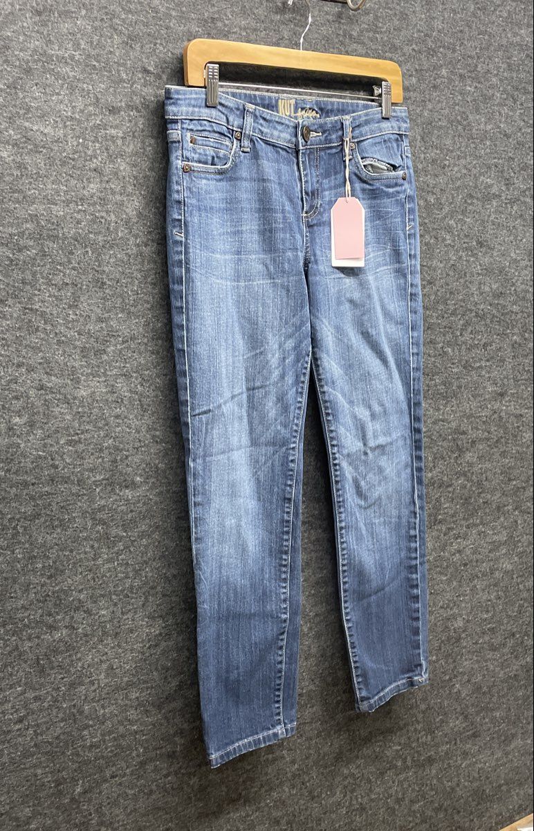 KUT from the Kloth Women's Blue Medium Wash Slim Straight Jeans Size 6