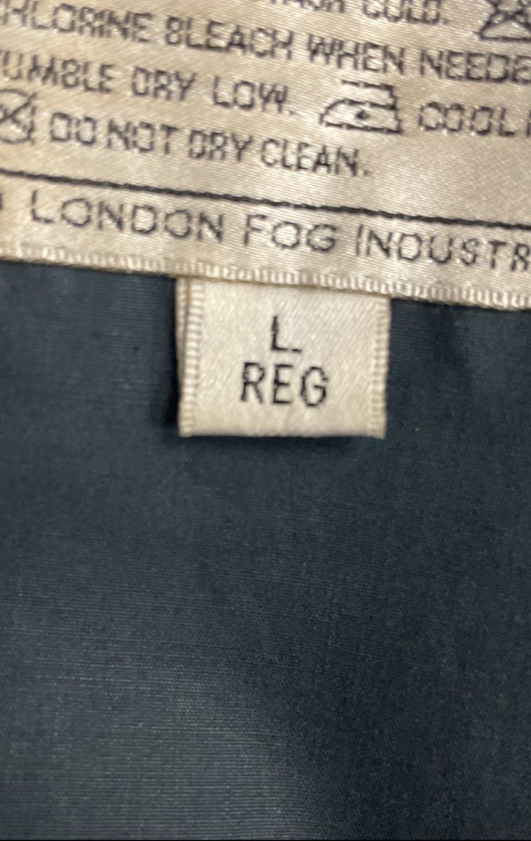 Vintage 90s Towne London Fog Hooded Utility Safari Jacket Teal Green Sz L REG