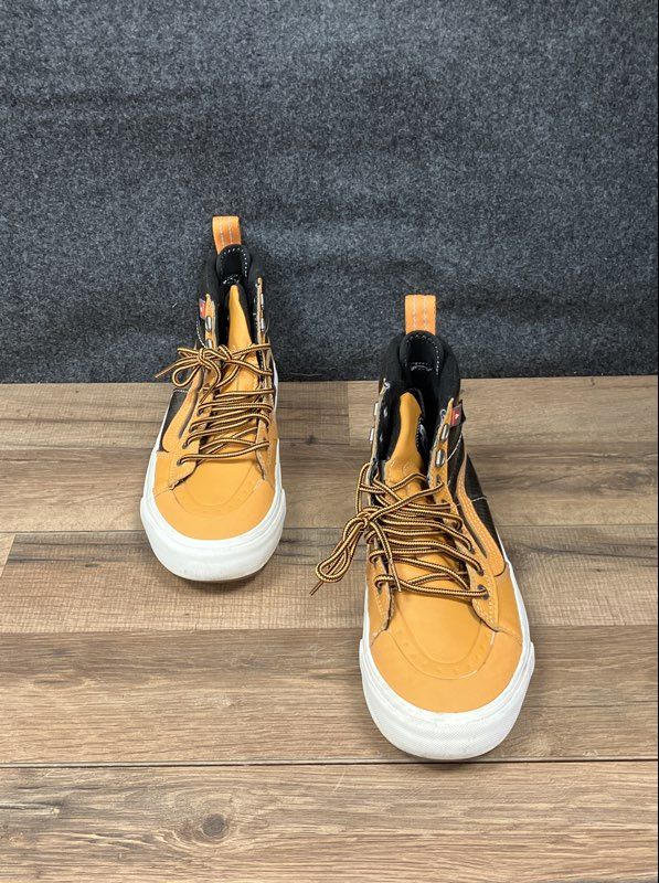 Vans Sk8-Hi MTE-1 Yellow Black Primaloft High Top Shoes Men's Size 7