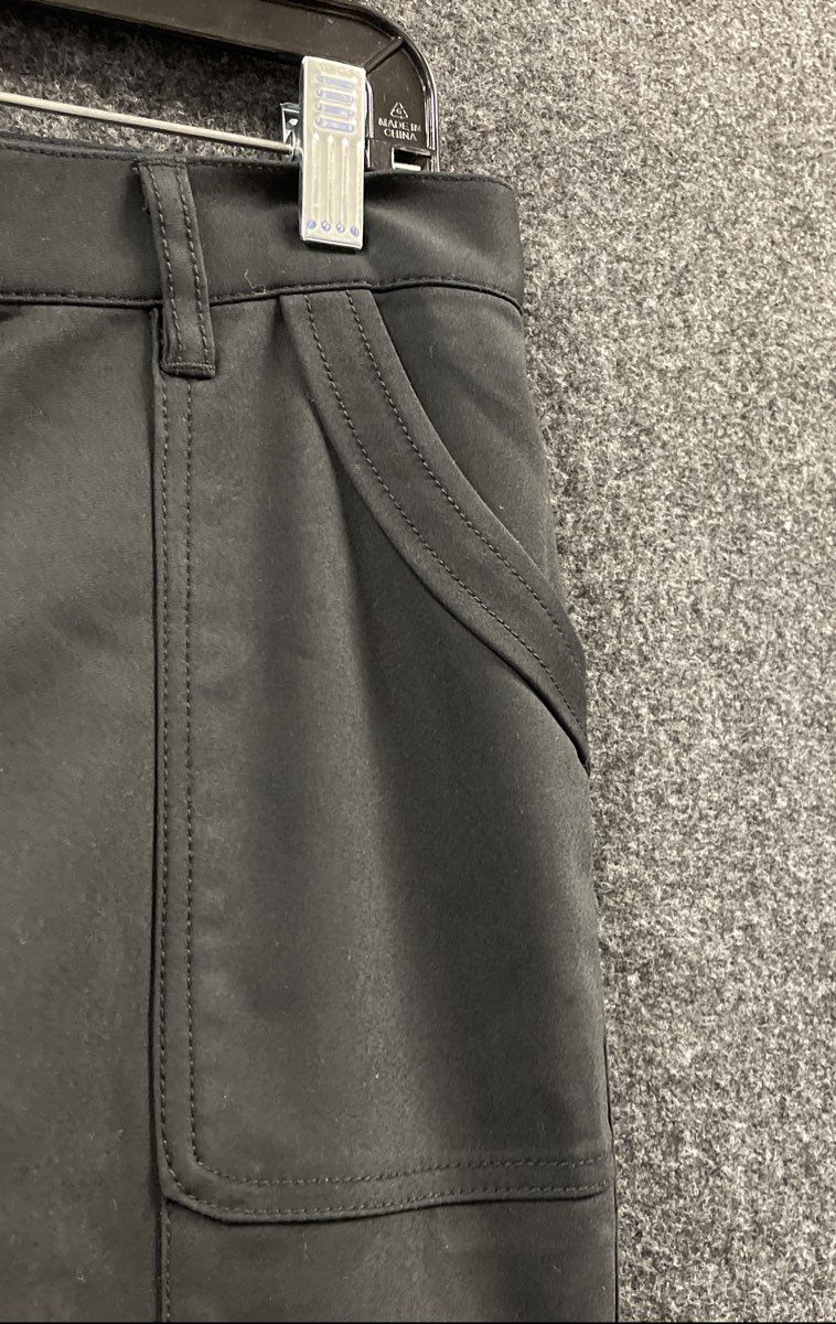 Gabrielle Union Women's Black Utility Cargo Pants Ankle Zipper Stretch Size 6