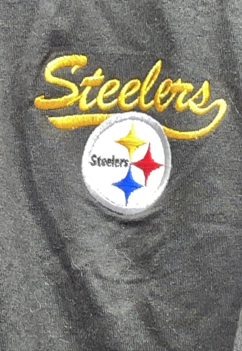 Vintage Y2K The Edge Men's Pittsburgh Steelers Black Polo Shirt NWT Sz L