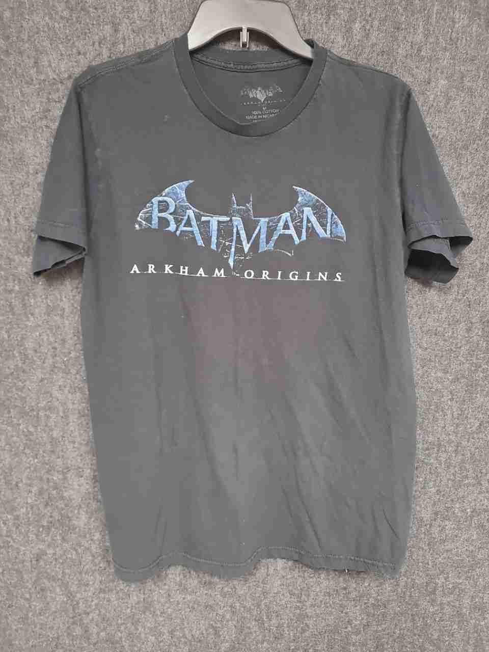 Batman Men's Arkham Origins Video Game Graphic T-Shirt Black Size M