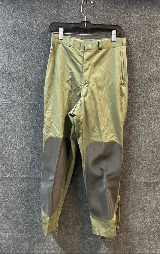 Vintage 10-X Men's Hunting Pants Green Reinforced Knee Seat Combed Cotton USA