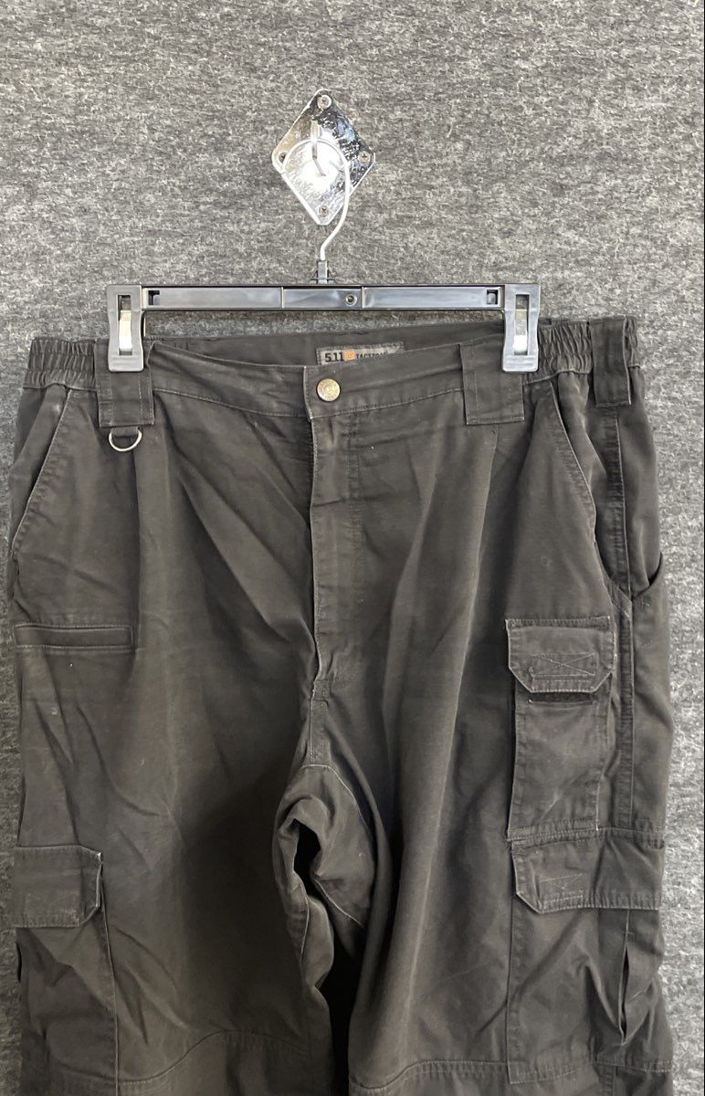 5.11 Tactical Men's Black Ripstop Cargo Pants Utility Strap Size 36x32