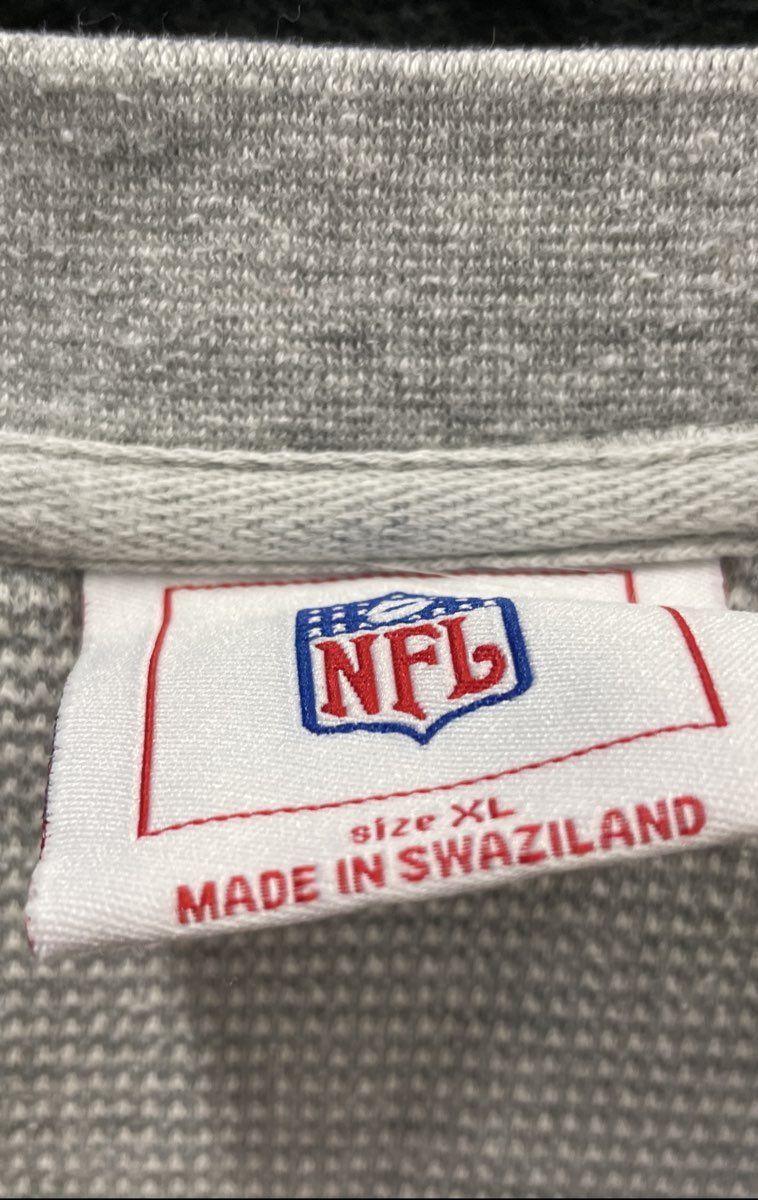 Vintage Y2K NFL Men's Washington Redskins Gray Waffle Knit Sweatshirt Sz XL