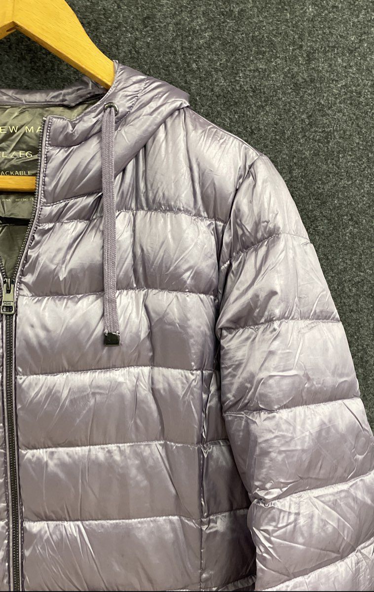 Andrew Marc Women's Packable Lightweight Premium Down Puffer Hooded Jacket XL