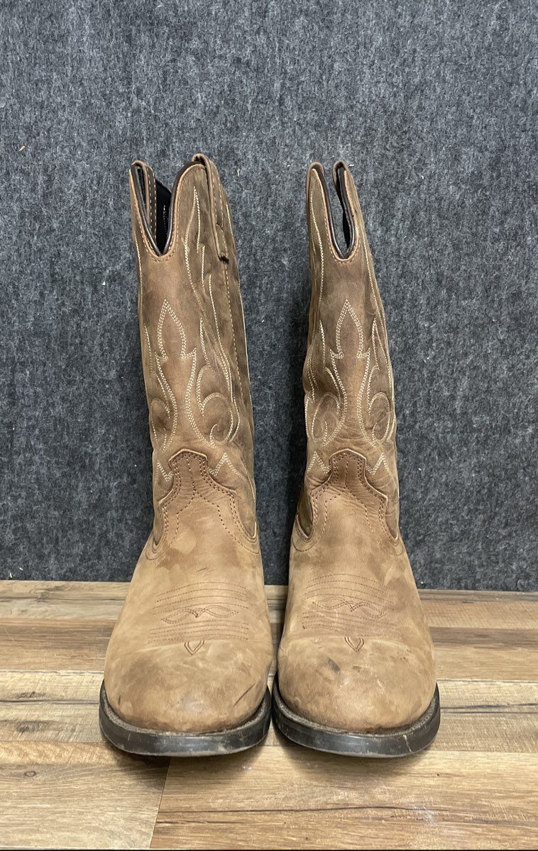 Masterson Boot Co. RB876 Brown Leather Western Cowboy Boots Men's Size 11.5 D