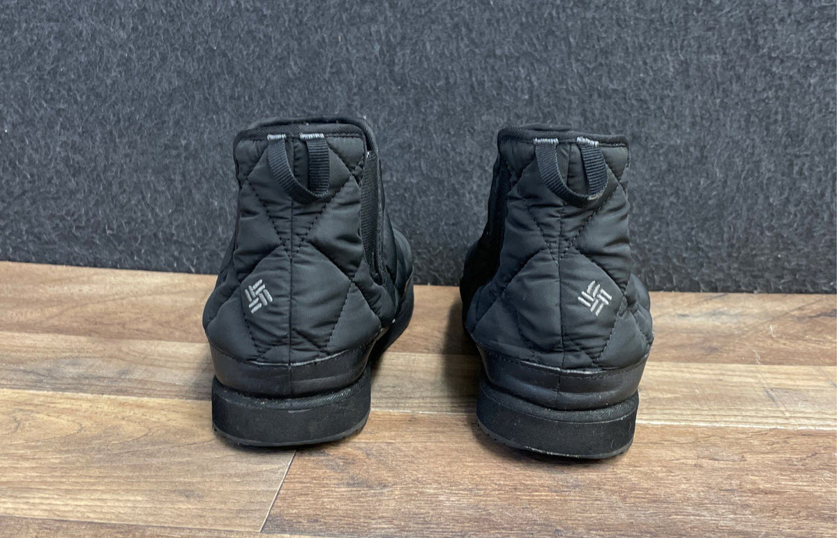Columbia Minx Shorty III Black Quilted Women's Ankle Boots Size 7