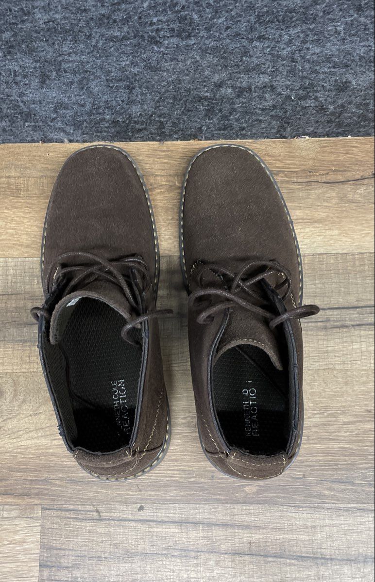 Kenneth Cole Reaction Brown Faux Suede Desert Chukka Boots Men's Size 10