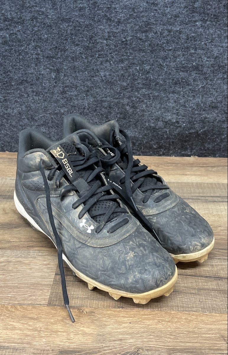 Under Armour Leadoff Low RM Black White Baseball Softball Cleats Size 9