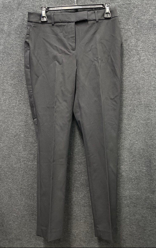 Talbots Women's Black High-Waist Straight Pant Cotton Blend NWT Sz 4P