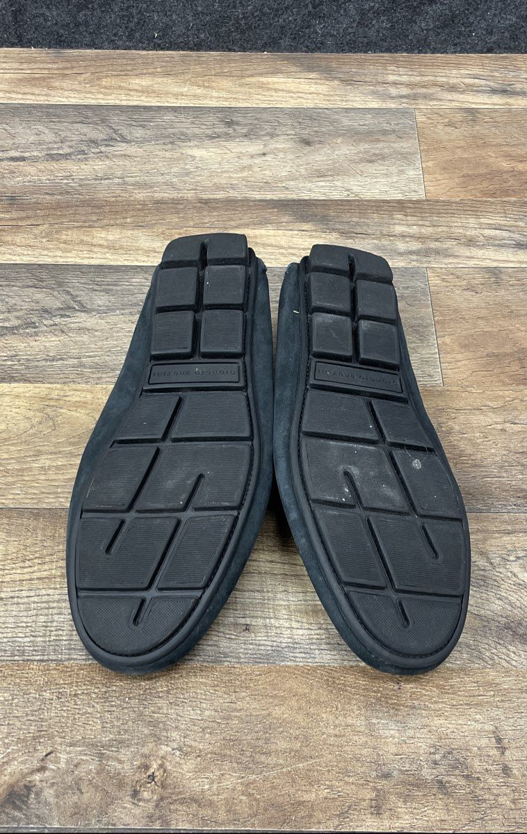 Giorgio Brutini Le Glove Black Leather Penny Loafer Driving Shoes Size 10