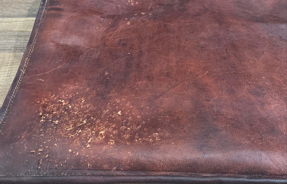 Brown Leather Messenger Bag Laptop Briefcase Satchel Adjustable Strap
